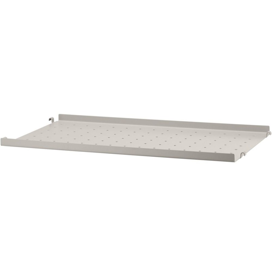 Mobler String Hyllplan | String Hyllplan Med Lag Kant Metall 30X58 Cm, Beige