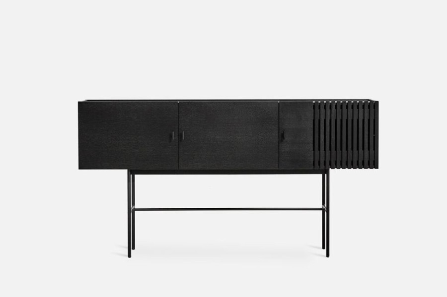 Mobler Woud Sideboards | Array Sideboard 180 Cm, Svartmalad Ek