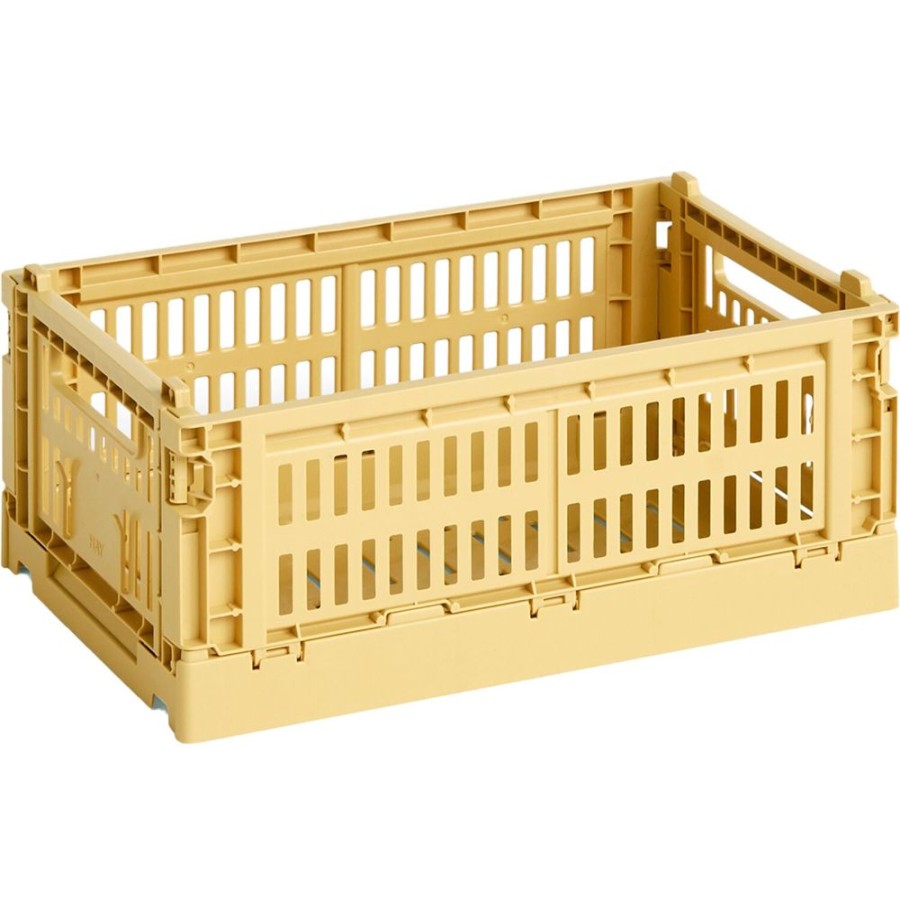 Inredning HAY Boxar & Askar | Colour Crate Forvaringslada S, 17X26,5 Cm, Golden Yellow