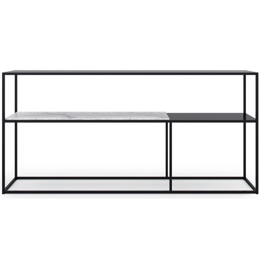 Mobler Decotique Sideboards | Marvelous Sideboard 163X75Cm, Svart/Vit Marmor