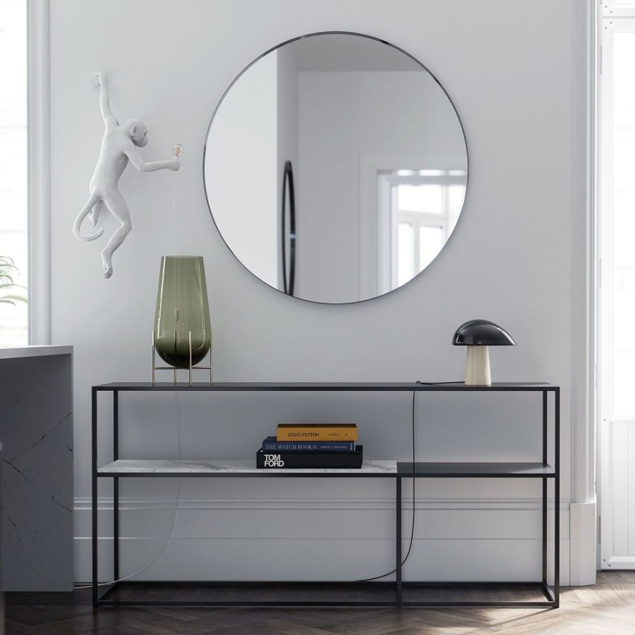 Mobler Decotique Sideboards | Marvelous Sideboard 163X75Cm, Svart/Vit Marmor