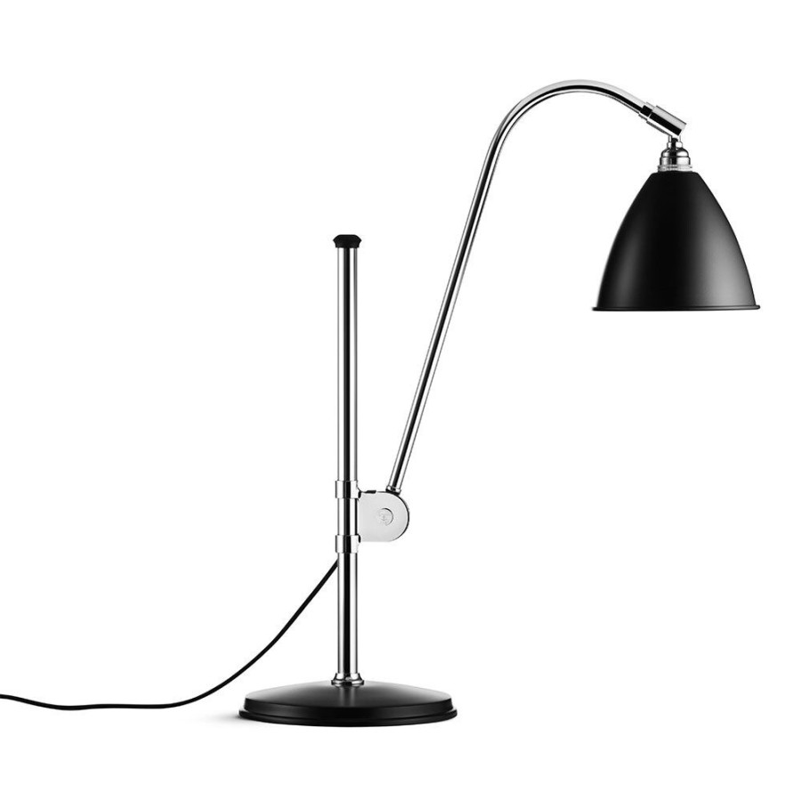 Belysning GUBI Bordslampor | Bestlite Bl1 Bordslampa, Krom/Svart