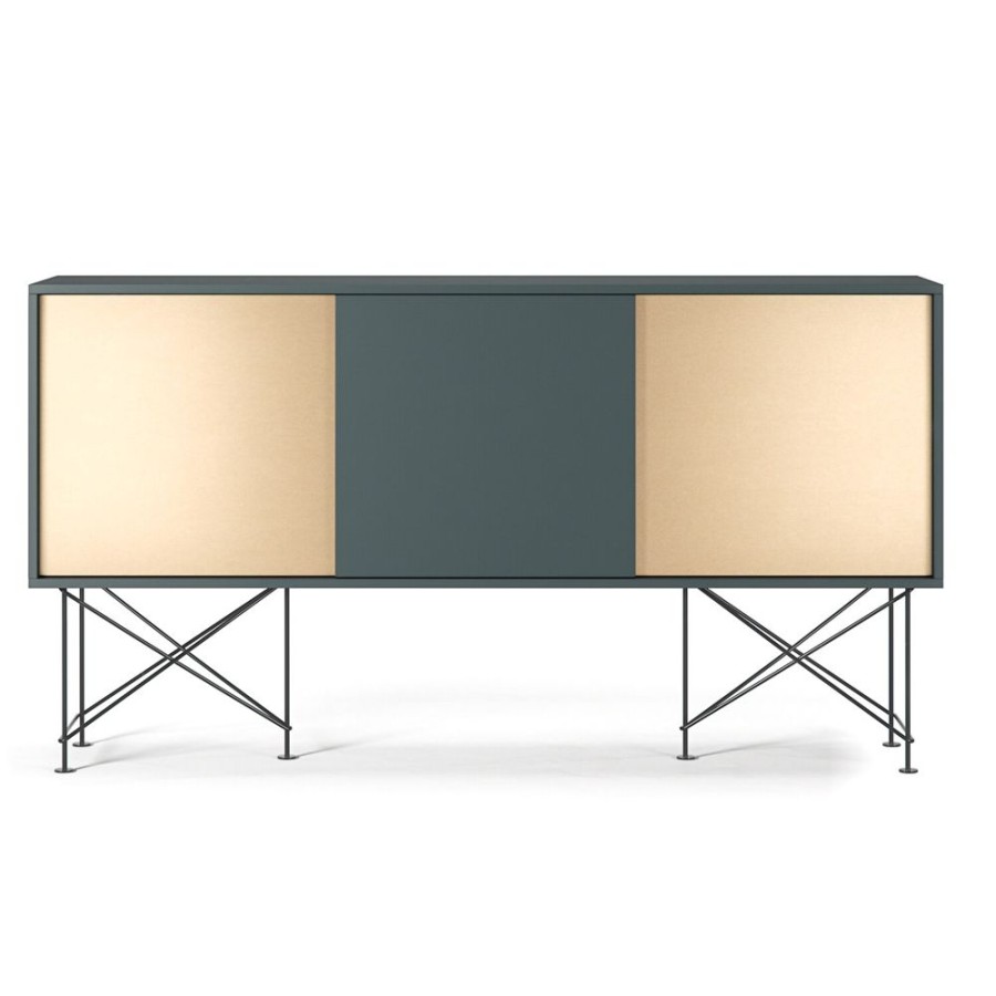 Mobler Decotique Sideboards | Vogue Sideboard 180H, Gra/1G2B/Svart