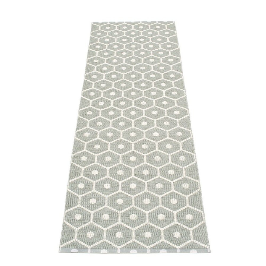 Mattor Pappelina Plastmattor | Honey Matta 70X225 Cm, Warm Grey/Vanilla