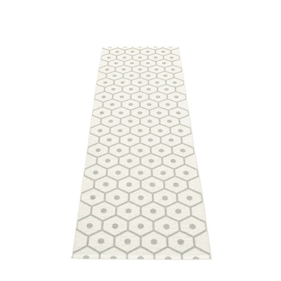 Mattor Pappelina Plastmattor | Honey Matta 70X225 Cm, Warm Grey/Vanilla