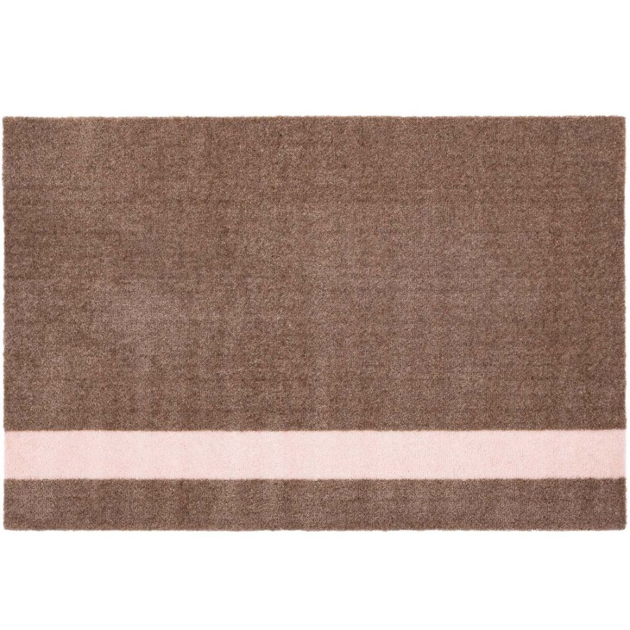 Mattor Tica Copenhagen Plastmattor | Stripes Matta Vertikal Sand/Light Rose, 60X90 Cm