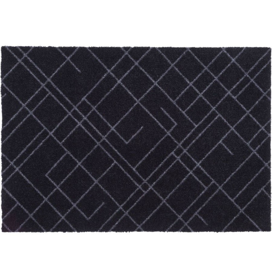 Mattor Tica Copenhagen Plastmattor | Lines Matta 60X90 Cm, Morkgra