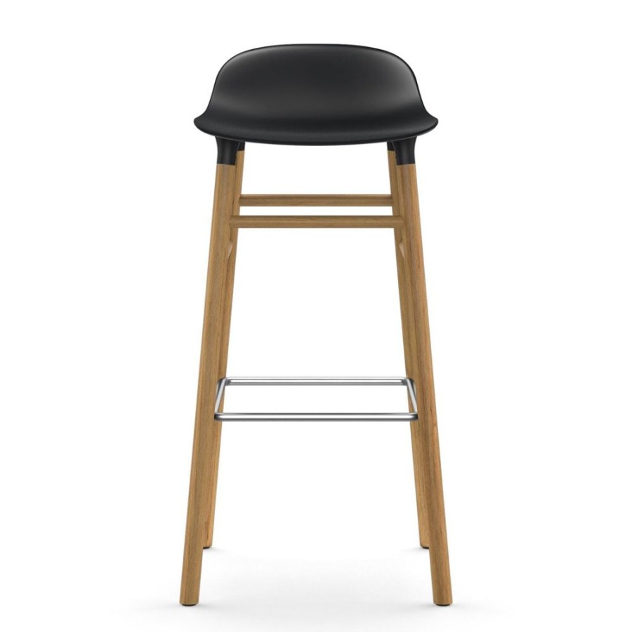 Mobler Normann Copenhagen Barstolar | Form Barstol Ekben, 75Cm, Svart