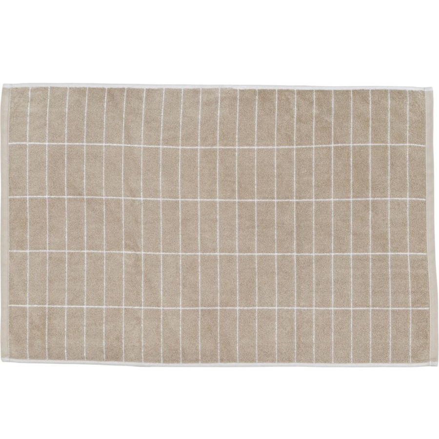 Inredning Mette Ditmer Badrumstextilier | Tile Stone Badrumsmatta 50X80 Cm, Off-White/Sand