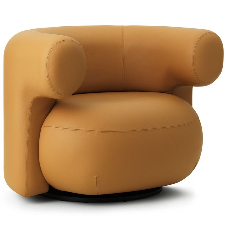 Mobler Normann Copenhagen Fatoljer | Burra Snurrfatolj, Ultra Lader Camel 41571