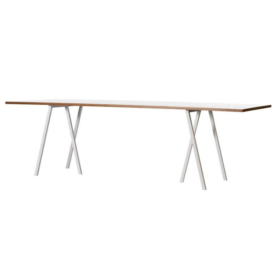 Mobler HAY Matbord | Loop Stand Bord 200 Cm, Laminat / Vit