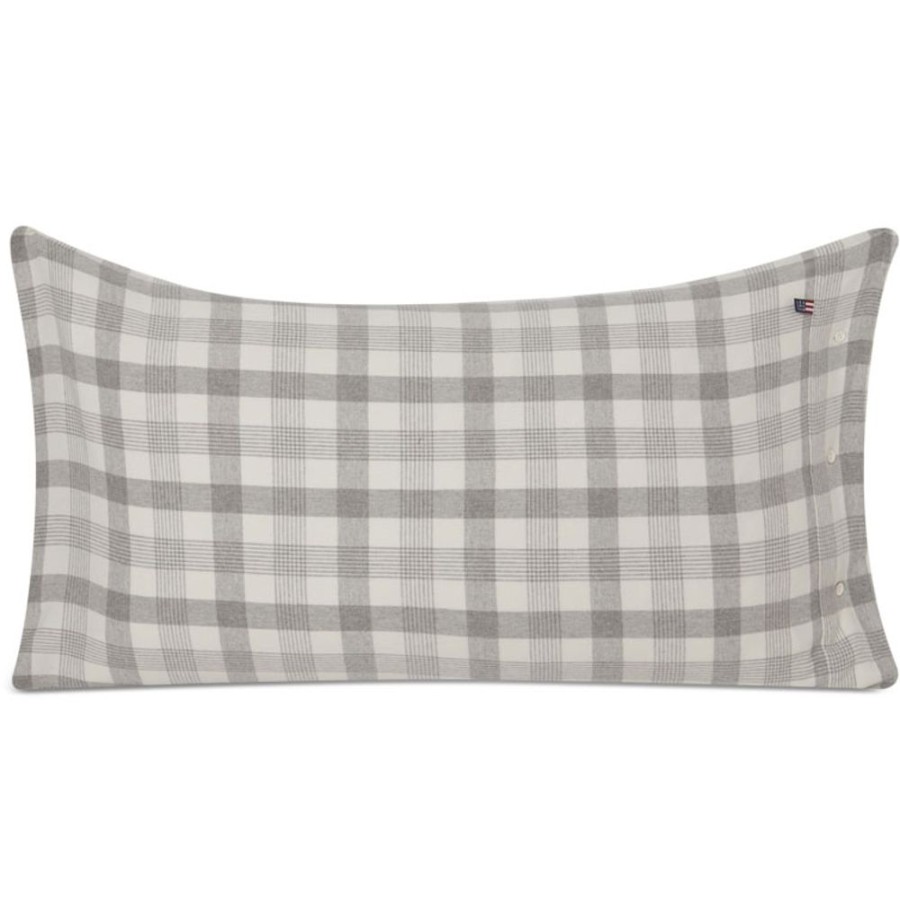 Textil Lexington Orngott | Checked Orngott Bomull Flanell 50X90 Cm, Gra/Vit