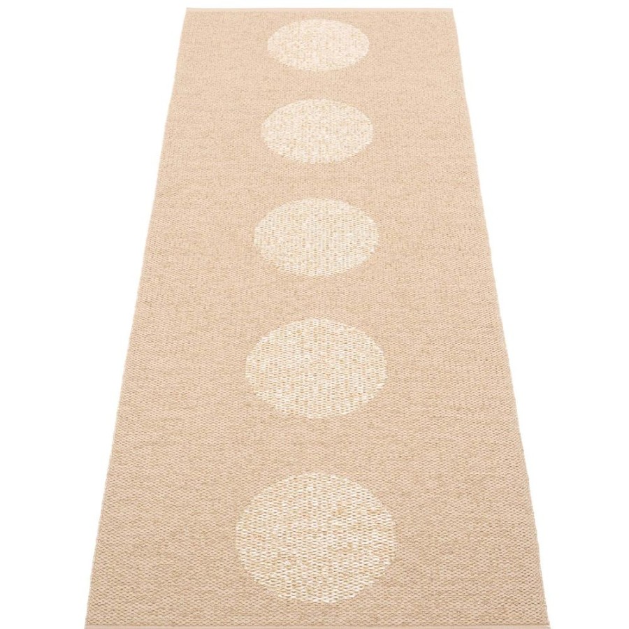 Mattor Pappelina Plastmattor | Vera 2.0 Matta Beige / Beige Metallic, 70X200 Cm