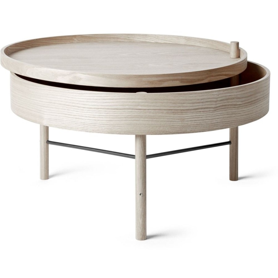 Mobler Audo Copenhagen Soffbord | Turning Bord, White Oak O65 Cm