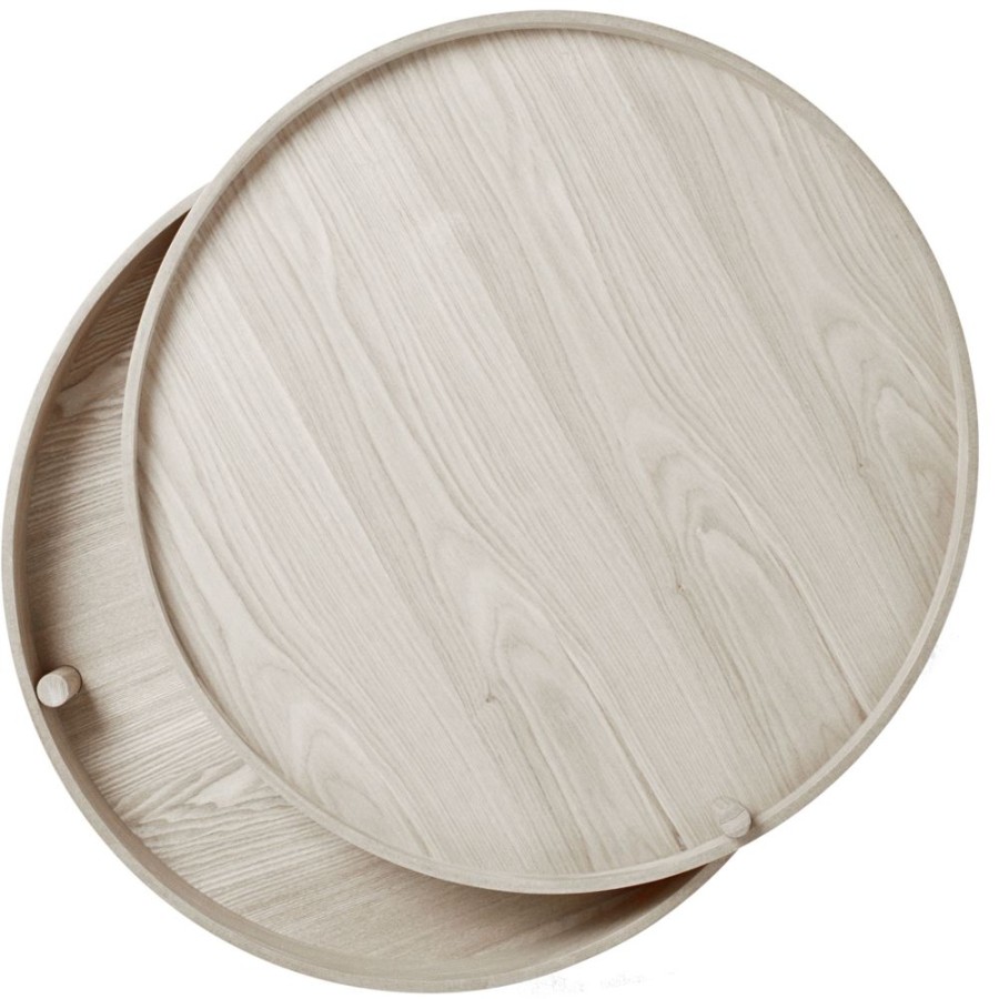 Mobler Audo Copenhagen Soffbord | Turning Bord, White Oak O65 Cm