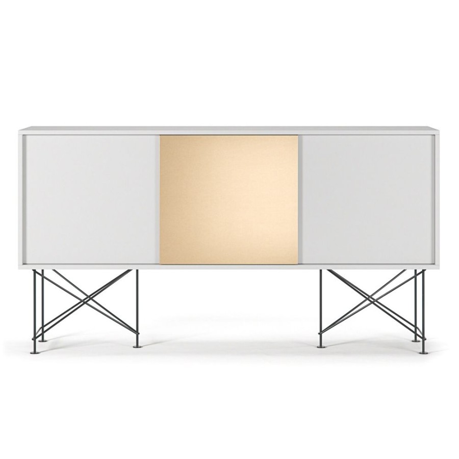 Mobler Decotique Sideboards | Vogue Sideboard 180H, Vit/2W1B/Svart