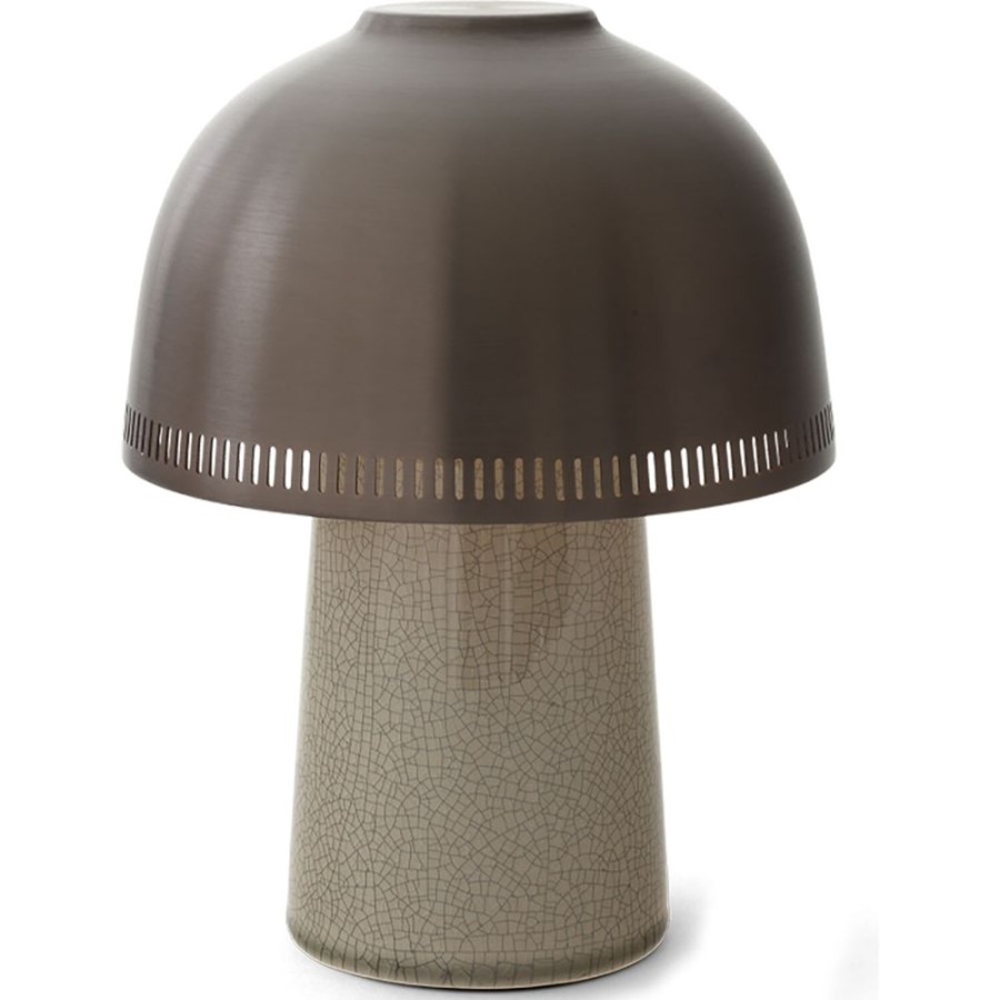 Belysning &Tradition Bordslampor | Raku Bordslampa, Beige Grey / Aluminium