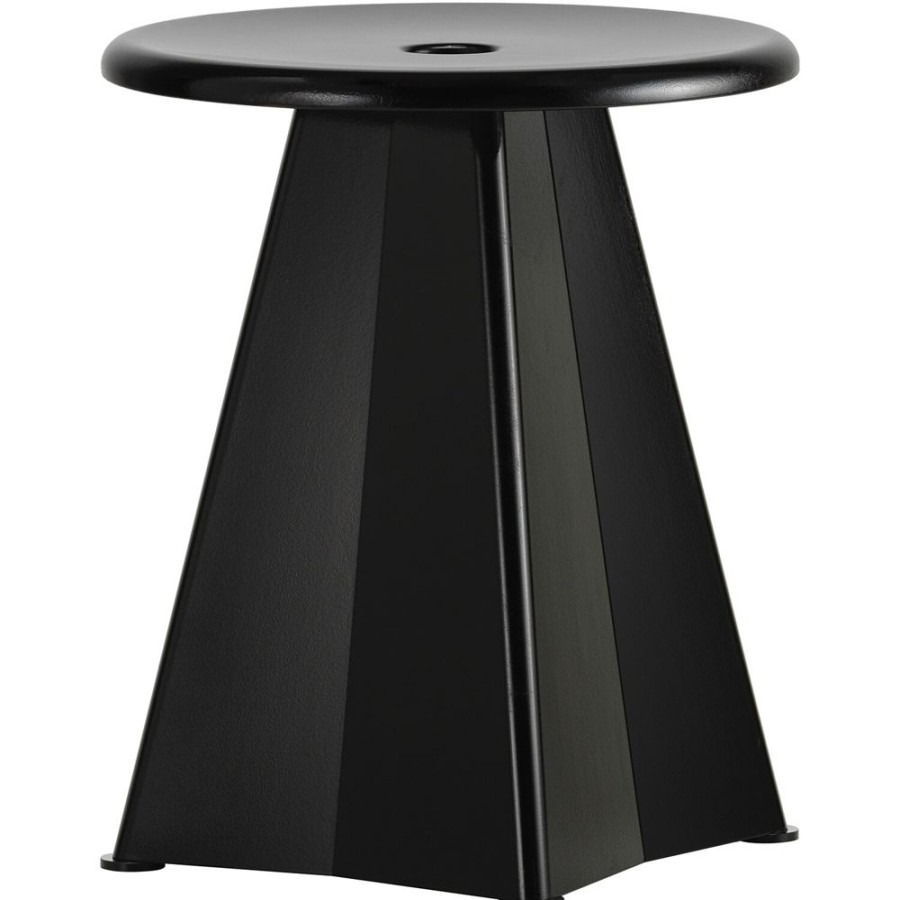 Mobler Vitra Pallar | Tabouret Metallique Pall, Deep Black