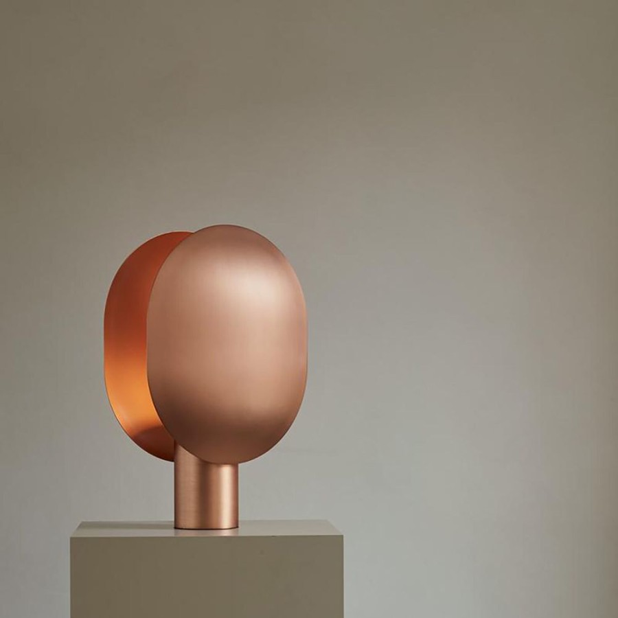 Belysning 101 Copenhagen Bordslampor | Clam Table Lamp Bordslampa, Rose Metal