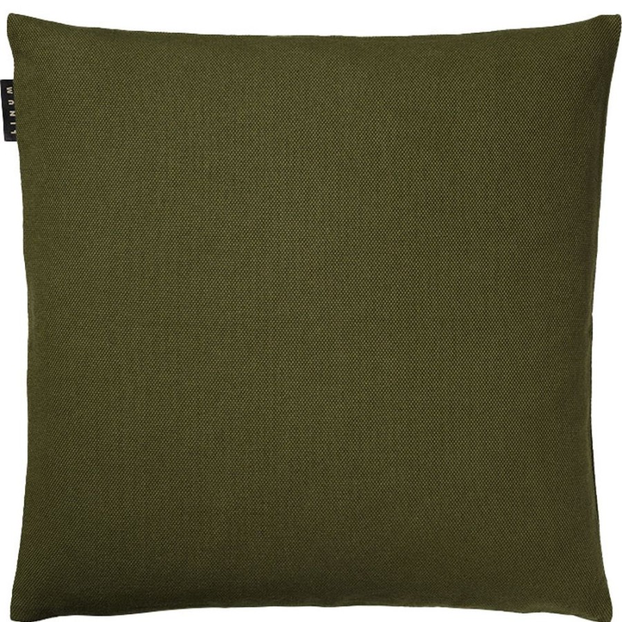 Textil Linum Prydnadskuddar & Kuddfodral | Pepper Kuddfodral 40X40 Cm, Dark Olive Green