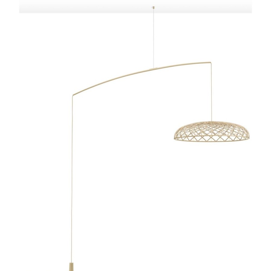 Belysning Flos Golvlampor | Skynest Motion Golvlampa, Almond