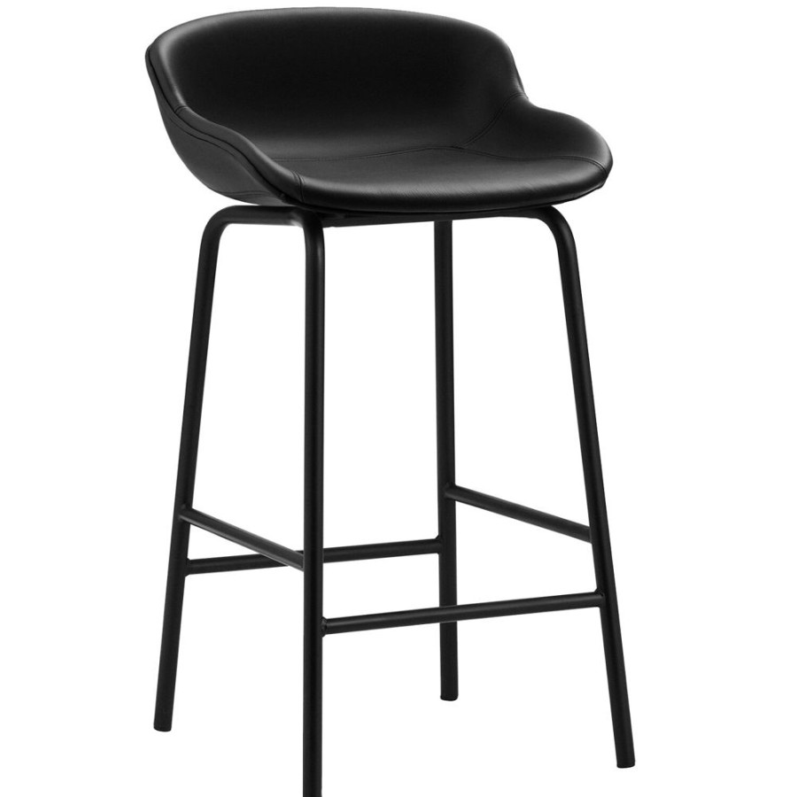 Mobler Normann Copenhagen Barstolar | Hyg Barstol 65 Cm, Svart Lader / Svart