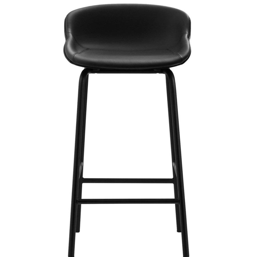 Mobler Normann Copenhagen Barstolar | Hyg Barstol 65 Cm, Svart Lader / Svart