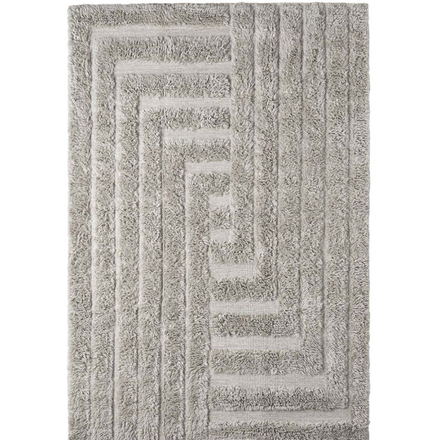 Mattor Dusty Deco Ullmattor | Shaggy Labyrinth Ullmatta 250X350 Cm, Gra