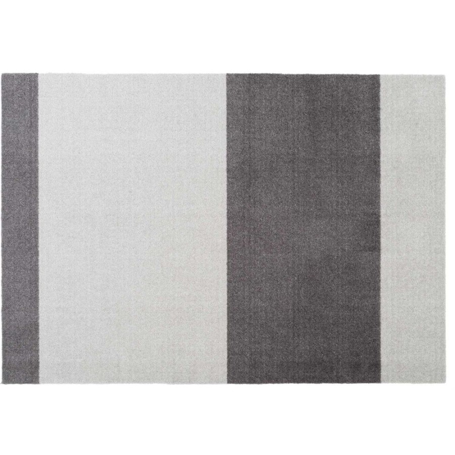 Mattor Tica Copenhagen Plastmattor | Stripes Matta Steel Grey / Ljusgra, 90X130 Cm