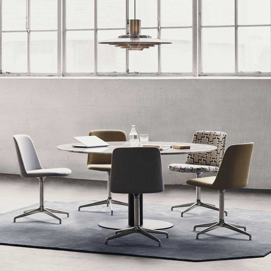 Mobler &Tradition Matbord | In Between Sk19 Bord 120Cm, Vit Marmor / Svart