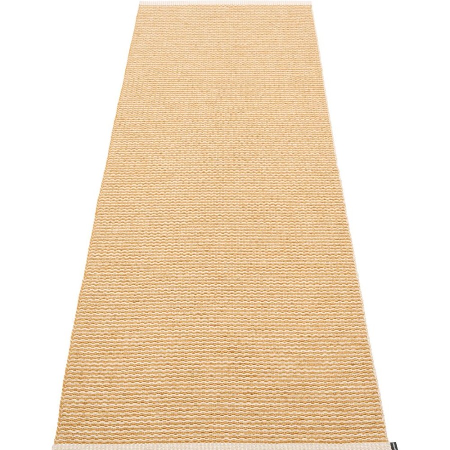 Mattor Pappelina Plastmattor | Mono Matta Ochre/Cream, 85X260 Cm