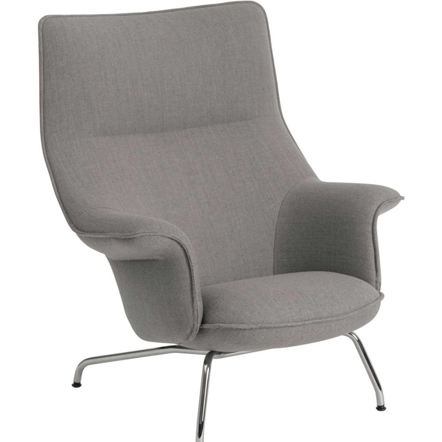 Mobler Muuto Fatoljer | Doze Loungefatolj, Krom/Re-Wool 128