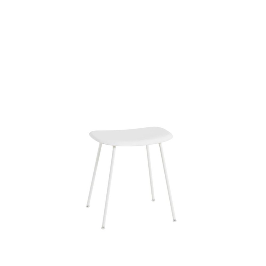 Mobler Muuto Pallar | Fiber Tube Stool Base, Naturell Vit/Vit