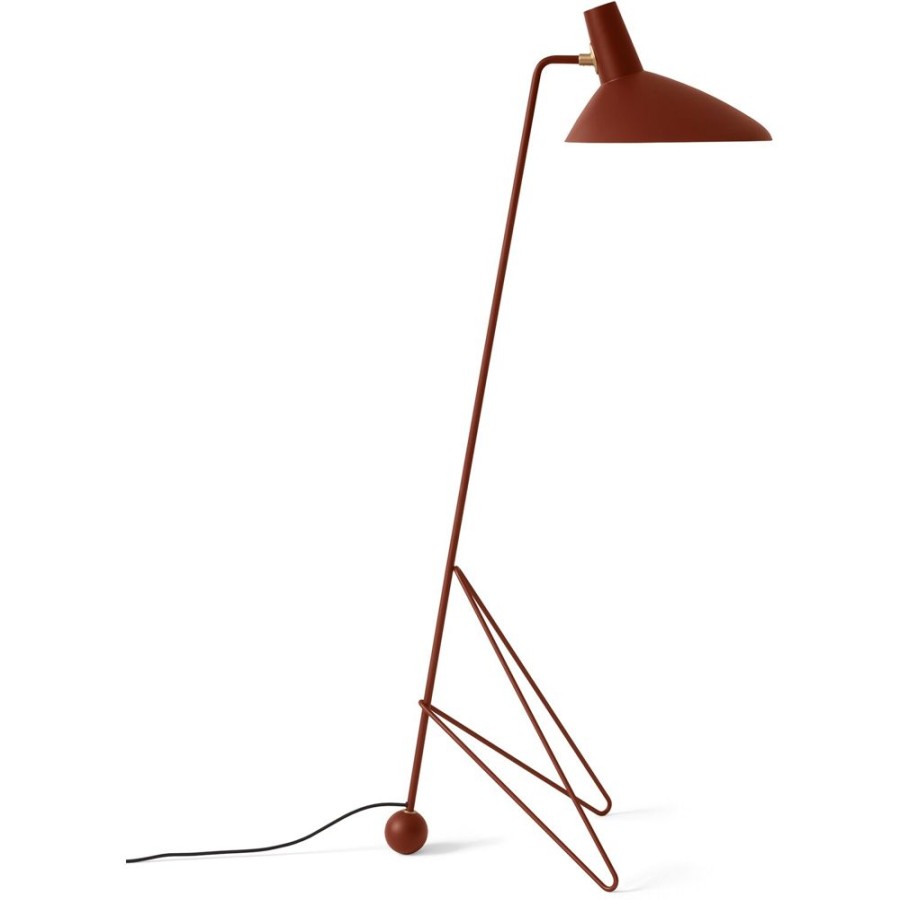 Belysning &Tradition Golvlampor | Tripod Hm8 Golvlampa, Maroon