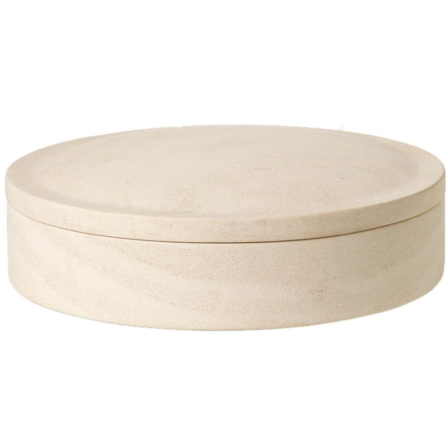 Inredning Louise Roe Skulpturer & Dekorativa Accessoarer | Gallery Objects 05 Burk O30 Cm, Lime Stone