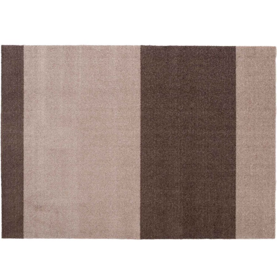 Mattor Tica Copenhagen Plastmattor | Stripes Matta Sand / Brun, 90X 130 Cm