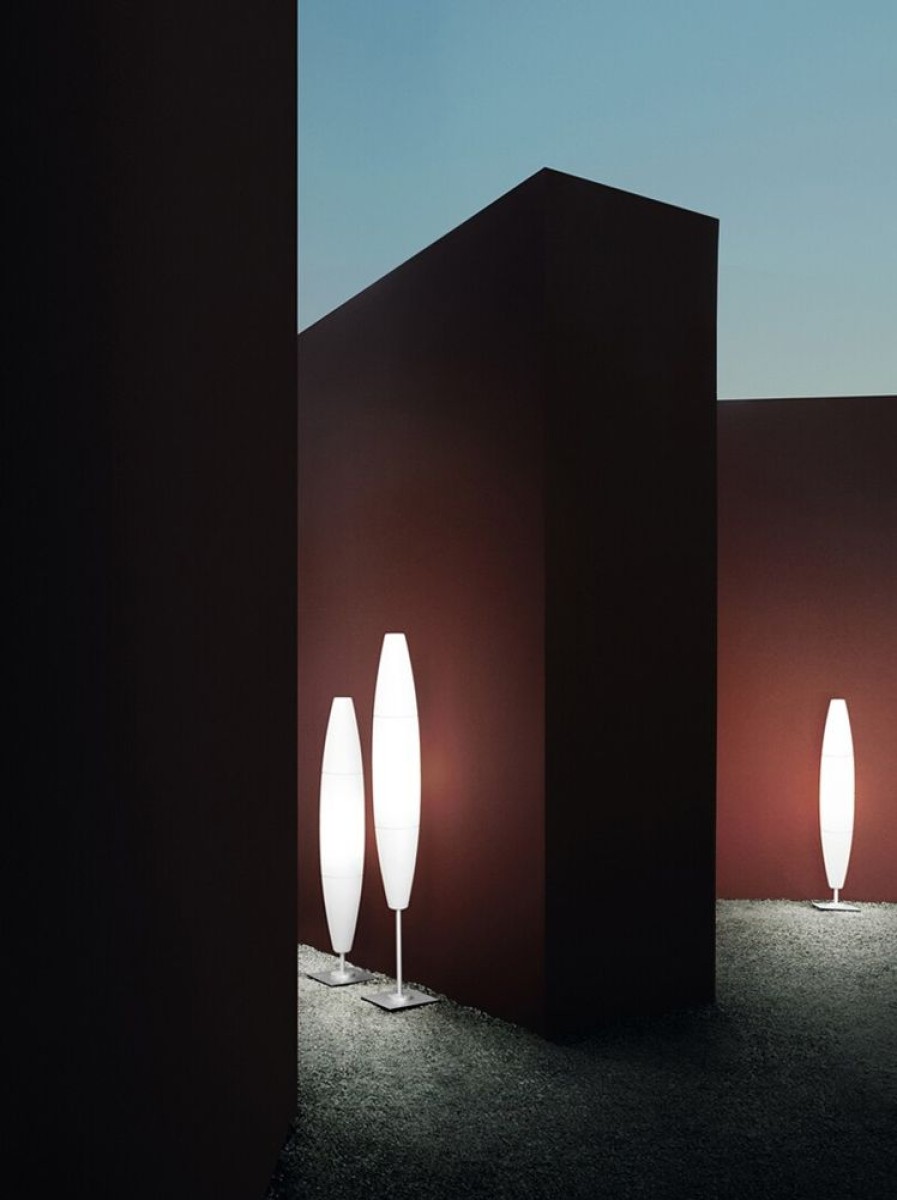 Belysning Foscarini Utebelysning | Havana Terra Bassa Golvlampa Outdoor, Vit