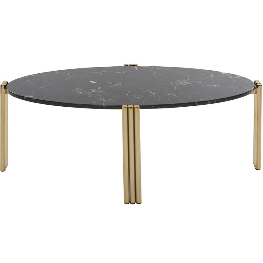 Mobler AYTM Soffbord | Tribus Soffbord Oval, Guld / Svart