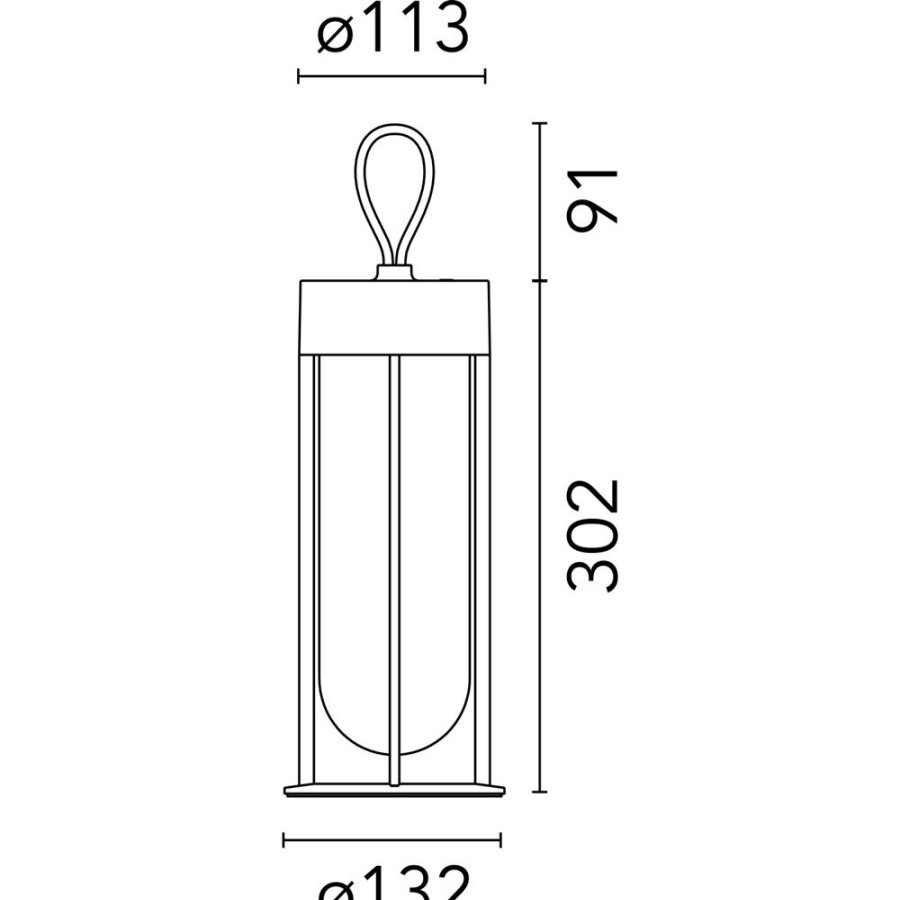 Belysning Flos Utebelysning | In Vitro Unplugged Bordslampa, Pale Green