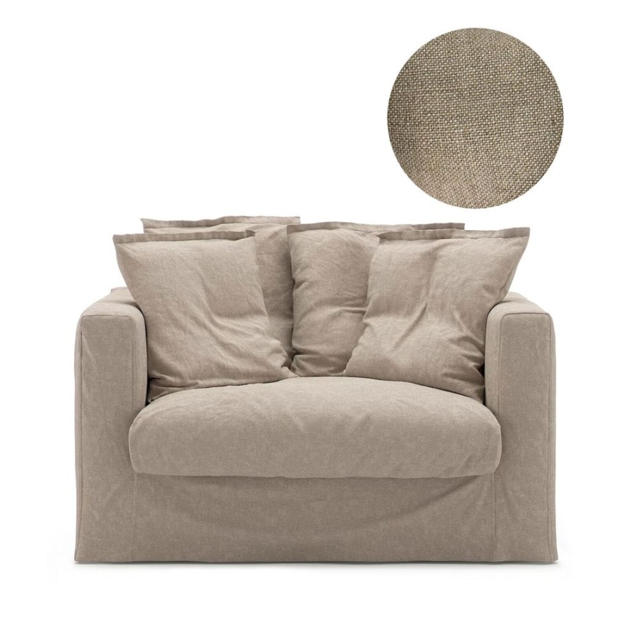 Mobler Decotique Kladslar | Le Grand Air Loveseat Kladsel Linne, Savage Linen