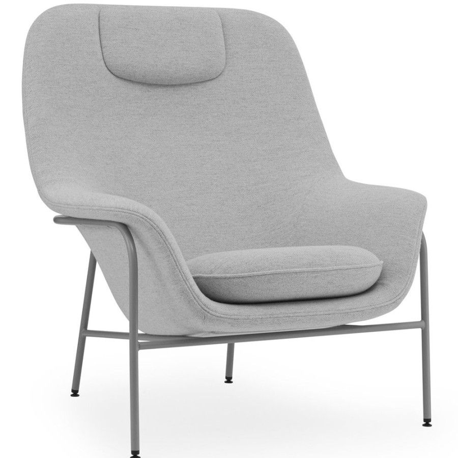 Mobler Normann Copenhagen Fatoljer | Drape High Fatolj, Hallingdal 110 / Gra