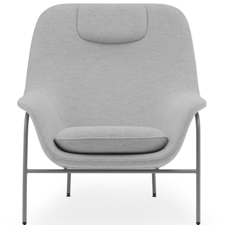 Mobler Normann Copenhagen Fatoljer | Drape High Fatolj, Hallingdal 110 / Gra