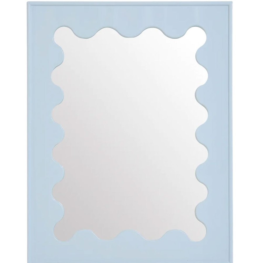 Inredning Jonathan Adler Vaggspeglar | Ripple Lacquer Spegel, Bla