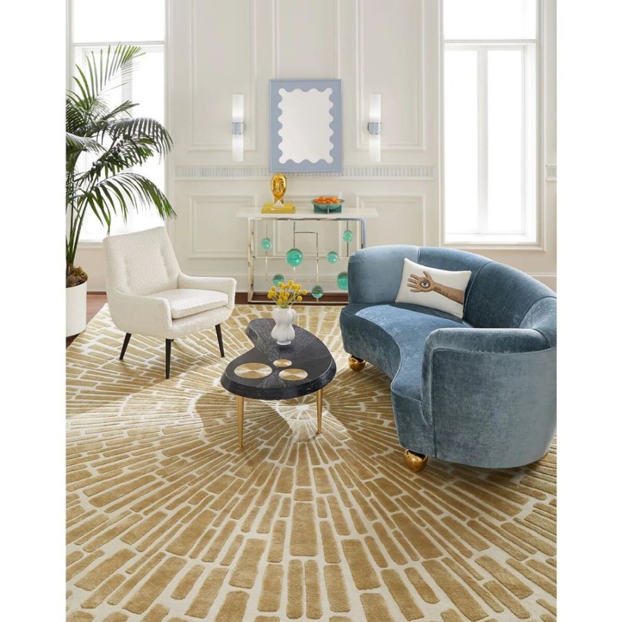 Inredning Jonathan Adler Vaggspeglar | Ripple Lacquer Spegel, Bla