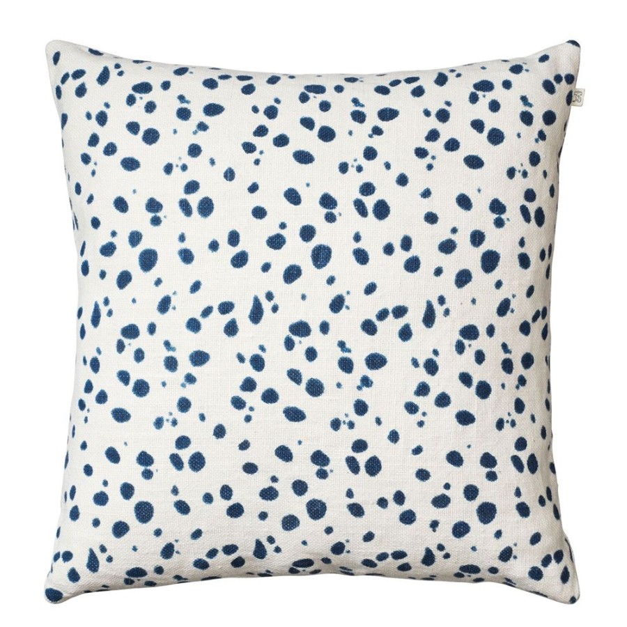 Textil Chhatwal & Jonsson Prydnadskuddar & Kuddfodral | Tiger Dot Kuddfodral 50X50 Cm, Vit/Bla