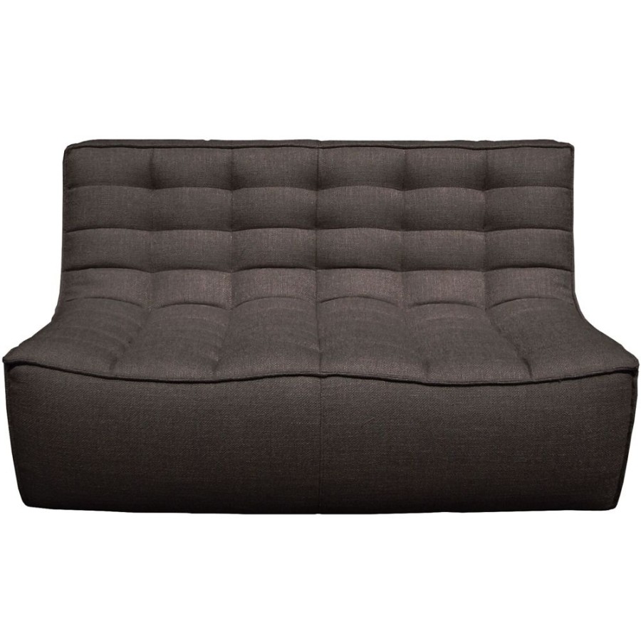 Mobler Ethnicraft Modulsoffor | N701 Soffa, Morkgra 2-Sits