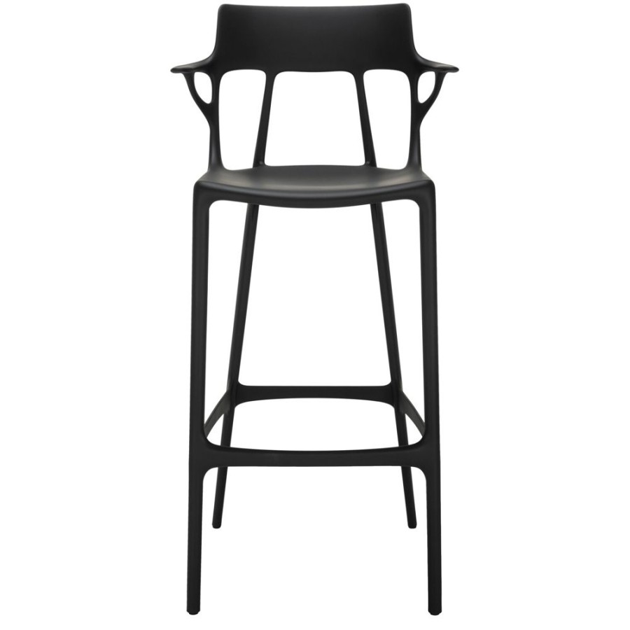 Mobler Kartell Barstolar | A.I. Barstol Atervunnen 75 Cm, Svart