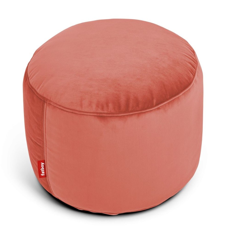 Mobler Fatboy Sittpuffar | Point Velvet Recycled Sittpuff, Rhubarb