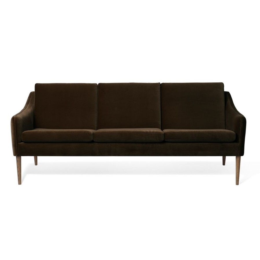 Mobler Warm Nordic 3-Sitssoffor | Mr. Olsen 3-Sitssoffa, Java Brown / Rokt Ek