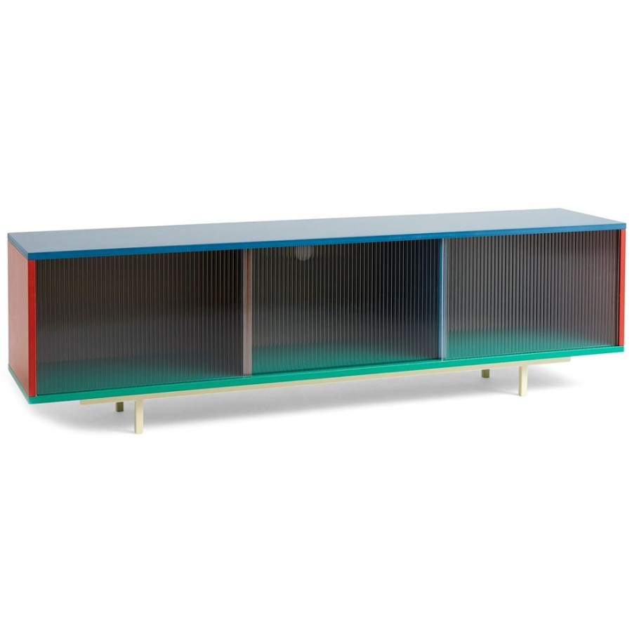 Mobler HAY Tv- Och Mediamobler | Colour Cabinet Sideboard Glasdorr, 180 Cm / Multi